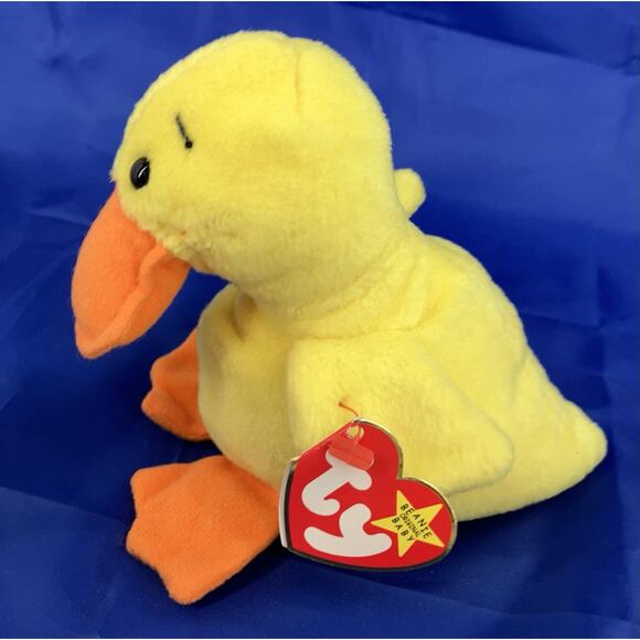 Ty Beanie Babies Quackers Duck - Picture 2 of 10